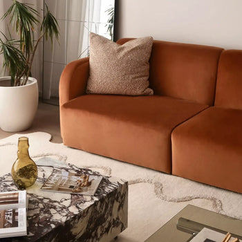 Jam 4.5 Seater RHF Chaise Sofa - Opal Ochre