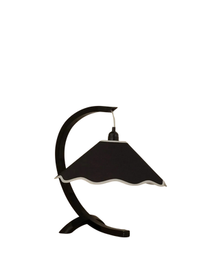 Kira Table Lamp - Coal / White