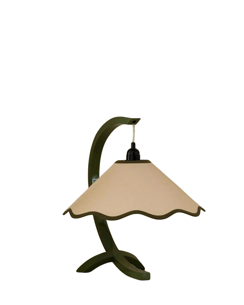 Kira Table Lamp - Sage / Pearl