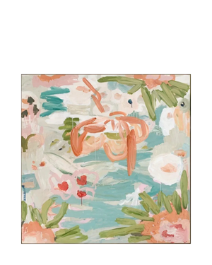 Mer Feuillage Canvas Print 30Cm x 30Cm