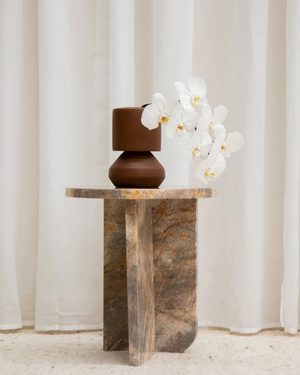 Mimic Side Table - Earth Marble