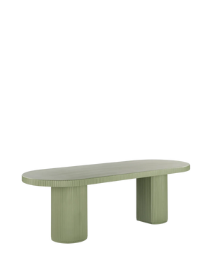 Nova Outdoor Dining Table 240cm - Green Concrete