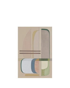 Pascal Blush One Canvas Print 45cm x 30cm Black Frame
