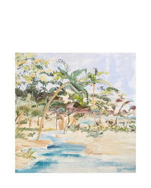 Peacock Palm Canvas Print 50Cm x 50Cm