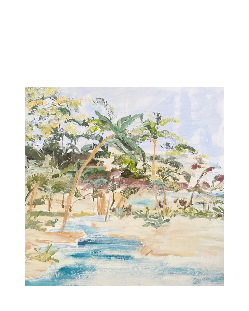 Peacock Palm Canvas Print 50Cm x 50Cm