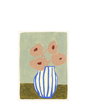 Pink Flowers Print 21Cm x 29.7Cm