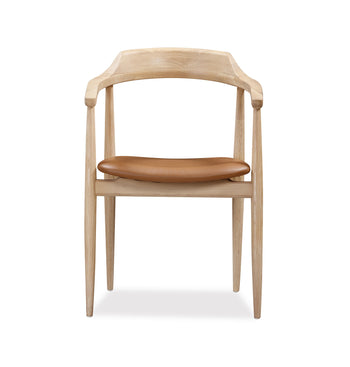 Profile Dining Chair - Oak / Tan Leather