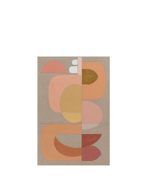 Rosea Arch Canvas Print 76Cm x 50Cm Oak Frame