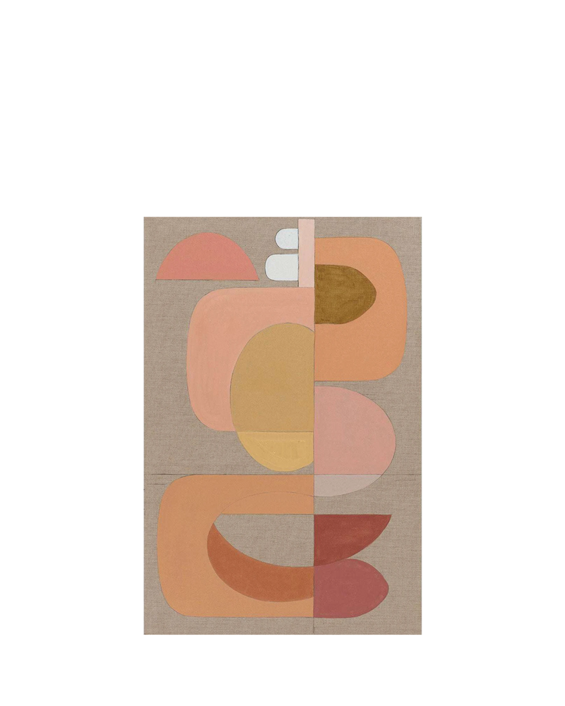 Rosea Arch Canvas Print 76Cm x 50Cm Oak Frame