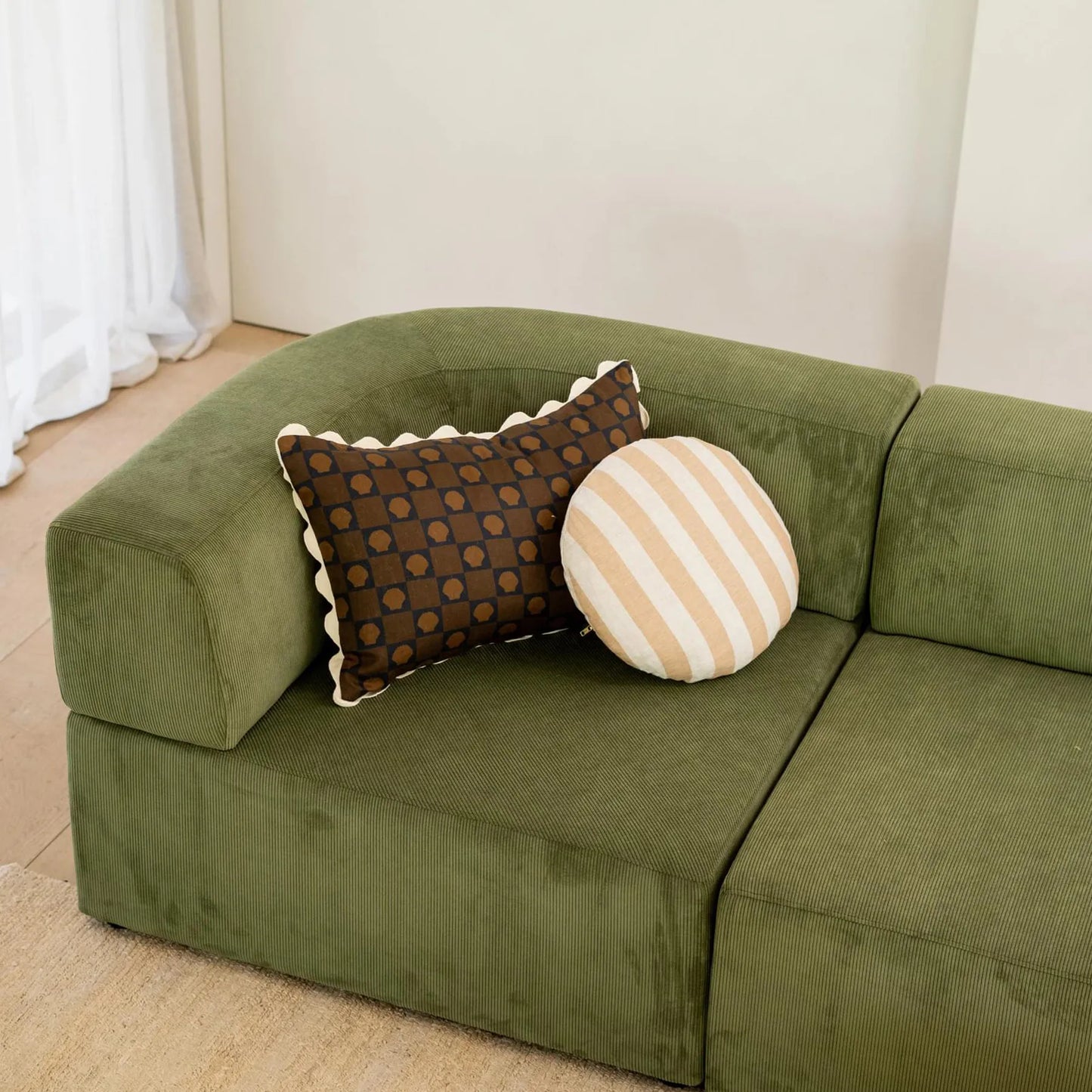 Stretch 3 Seater Sofa - Corduroy Forest
