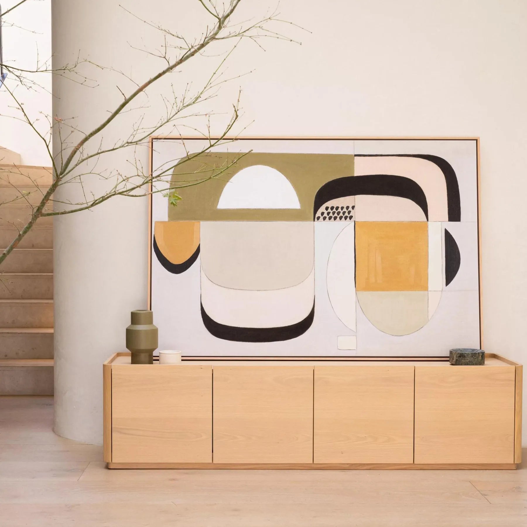 Trim Entertainment Unit 180cm - Oak