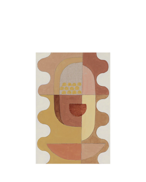 Wavy Blush Canvas Print 45cm x 30cm