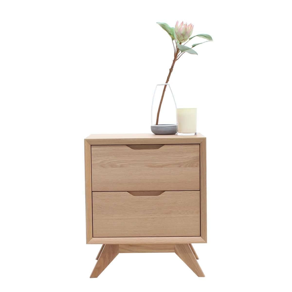 Buy Harper Bedside Table Oak by Unico online RJ Living