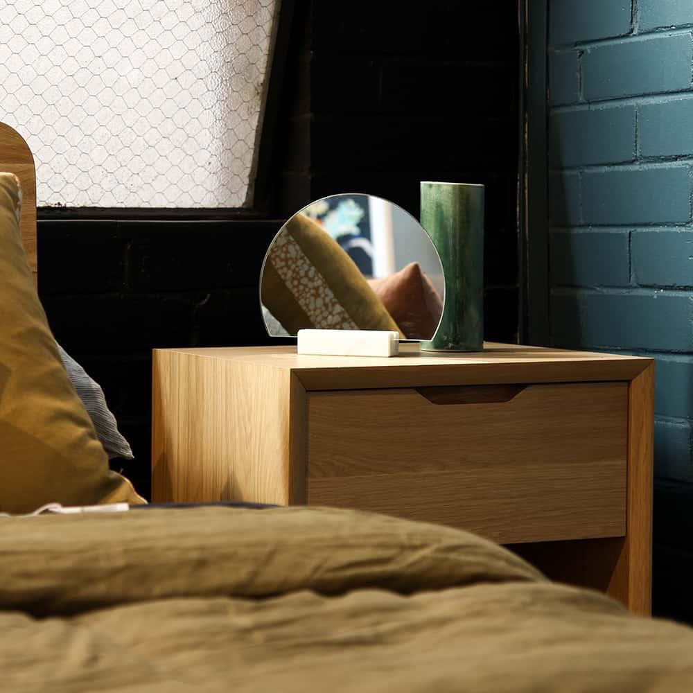 Harper Open Bedside Table - Oak