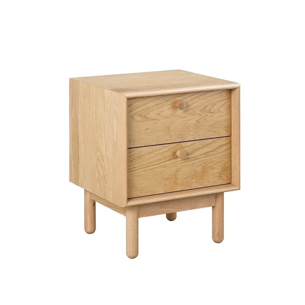 Akira 2 Drawer Nightstand - Oak