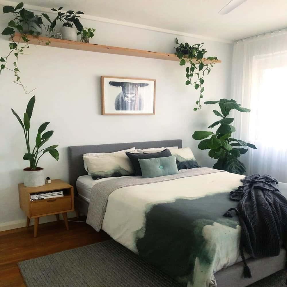 Mia Nightstand with Shelf - Oak