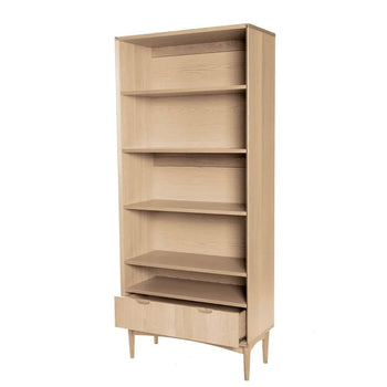 Mia Wide Bookcase - Oak