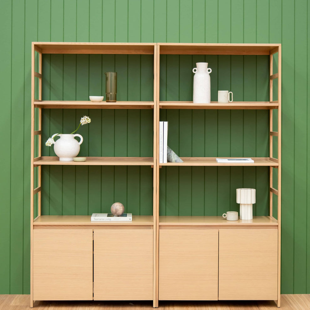 Buy Advance Shelving Unit Oak by RJ Living online RJ Living