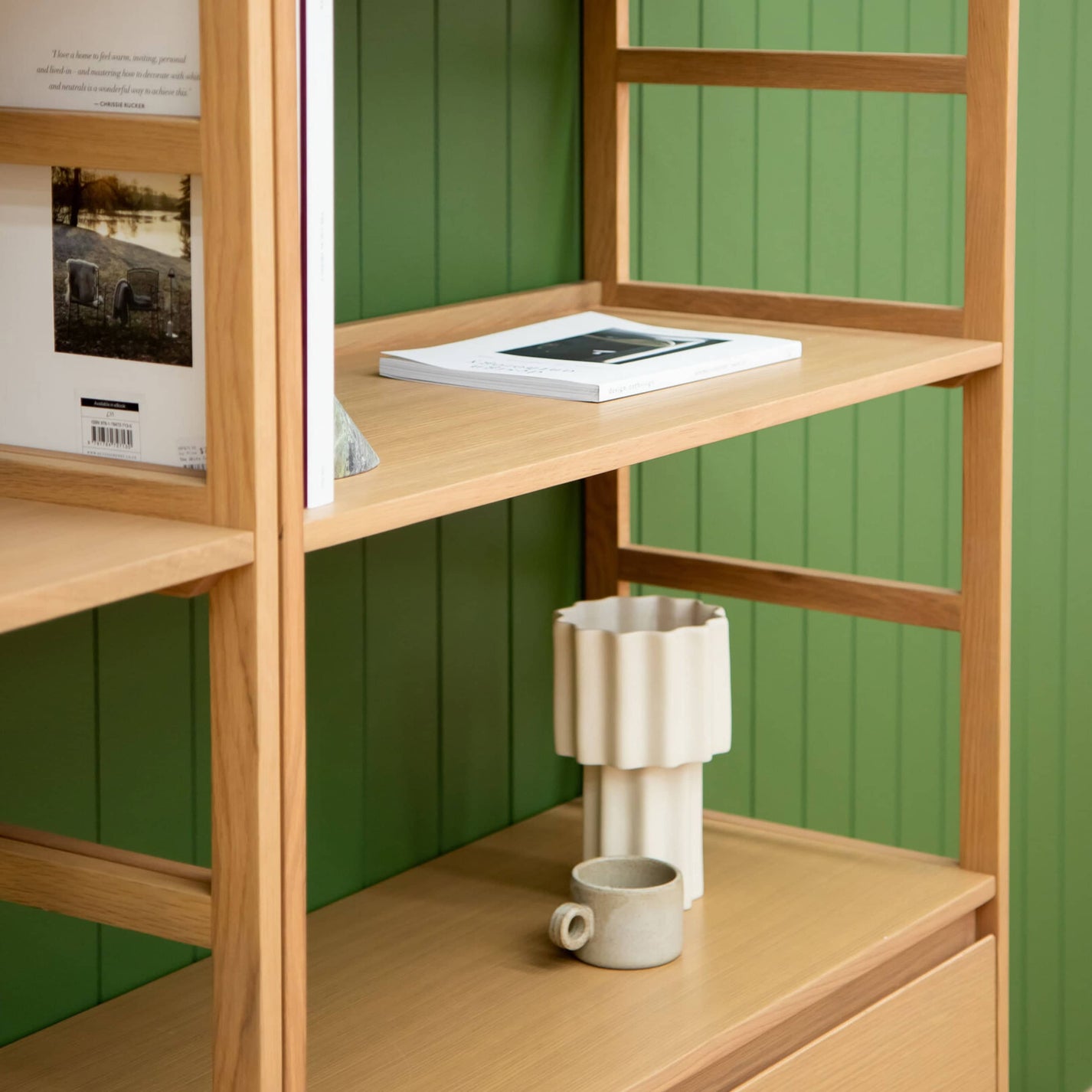 Buy Advance Shelving Unit Oak by RJ Living online RJ Living