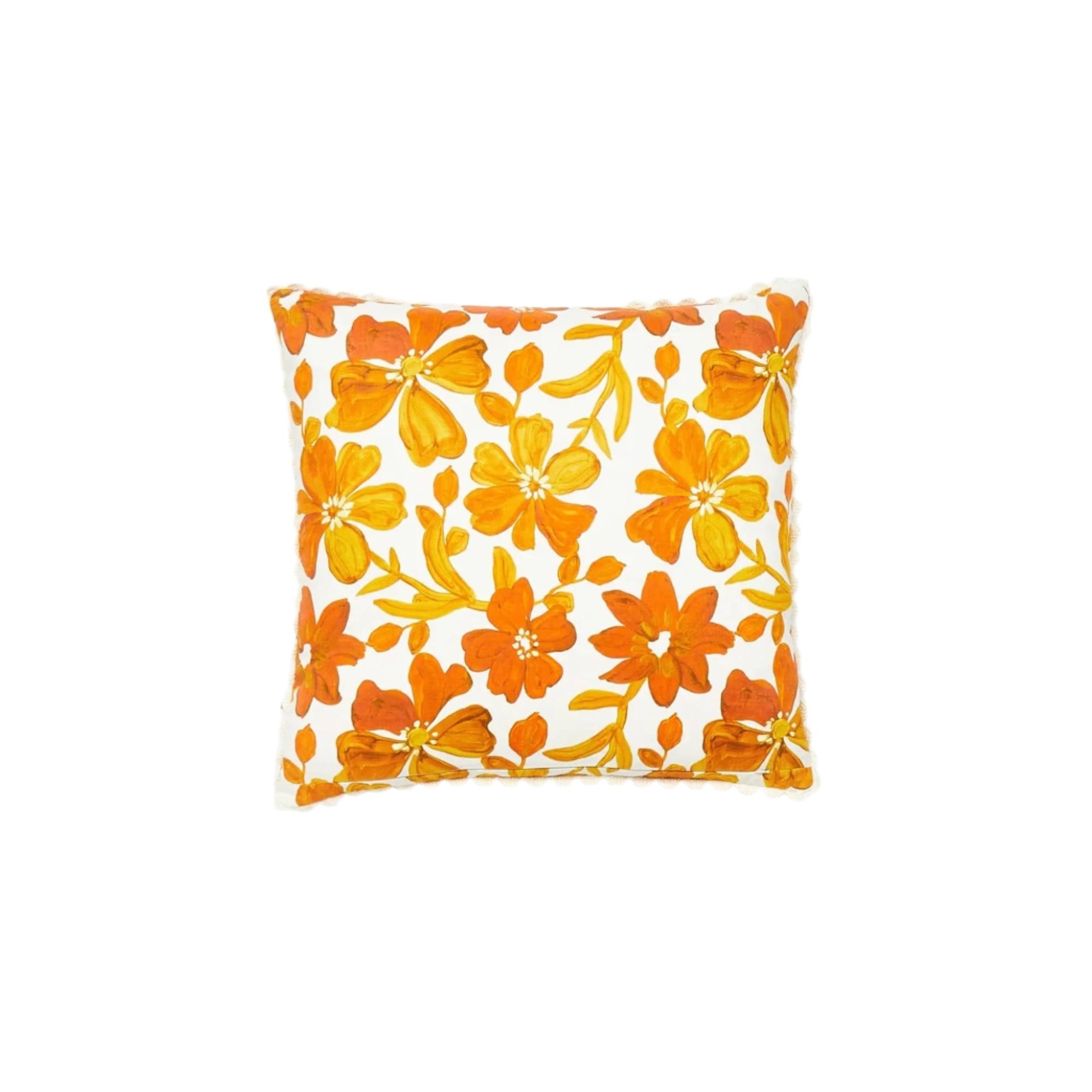 Small Dogwood Cushion - Rust