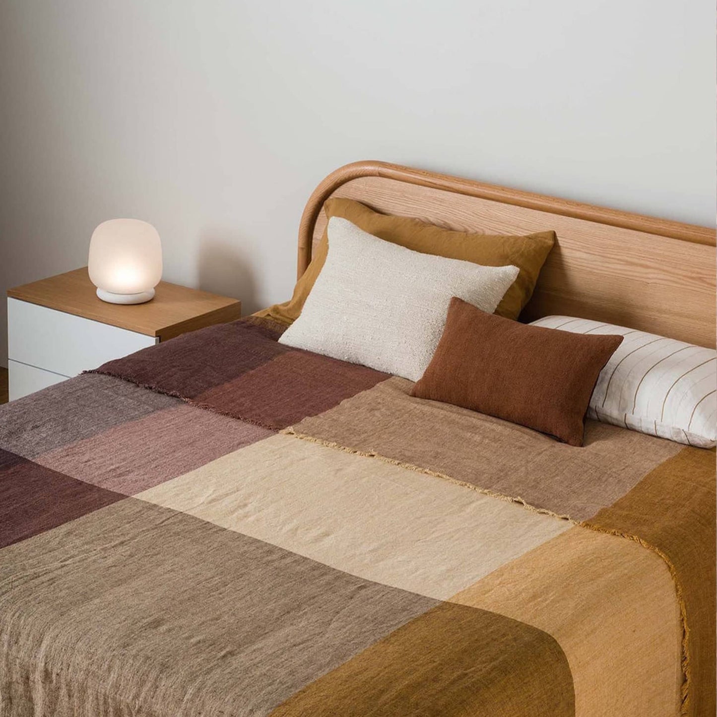 Morandi Queen Bedspread - Mulberry/Multi