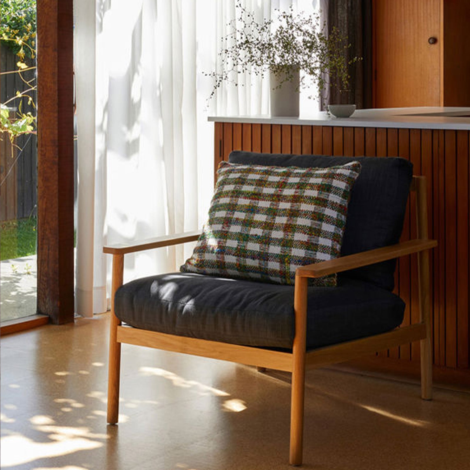 Lucille Cushion - Chalk/Multi