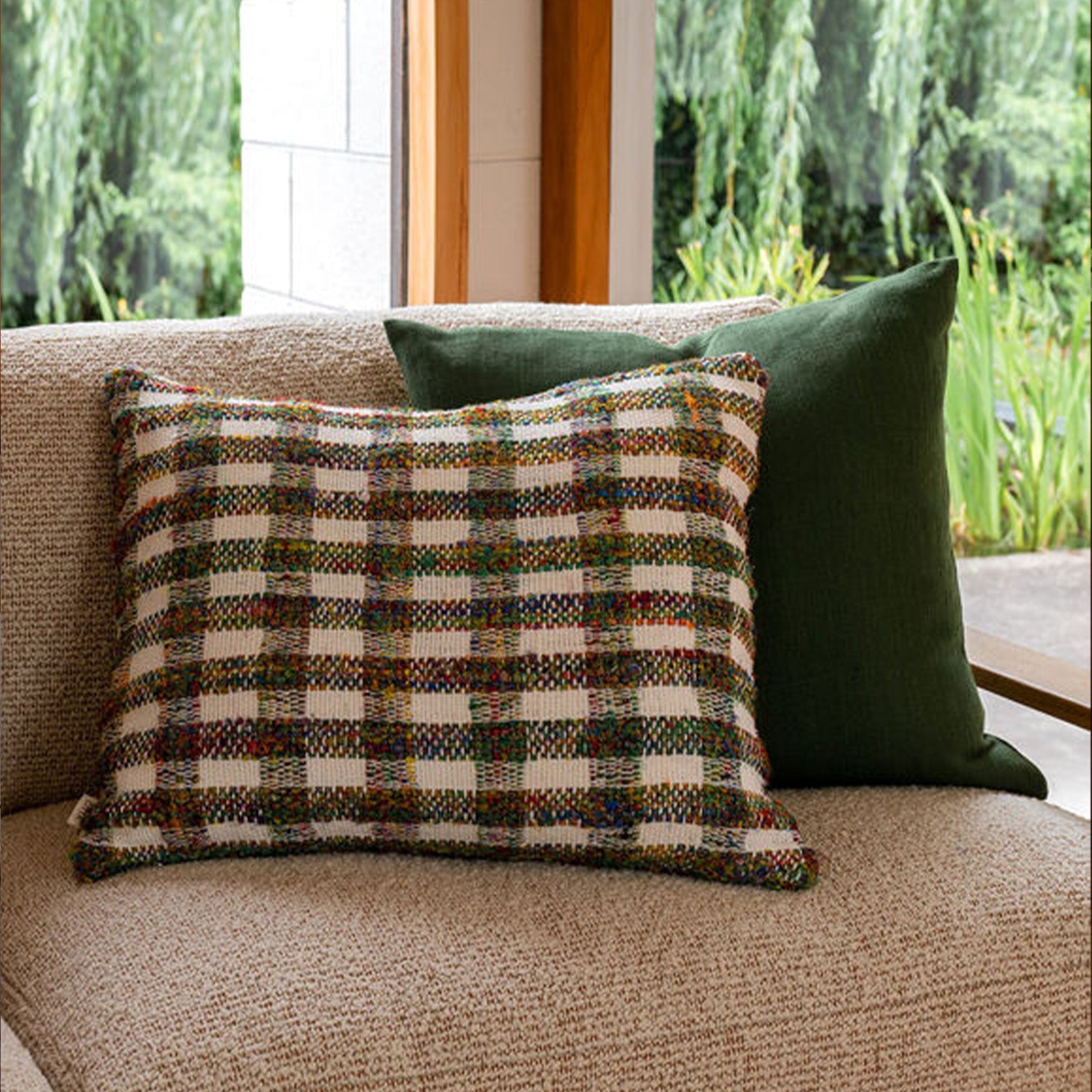 Lucille Cushion - Chalk/Multi