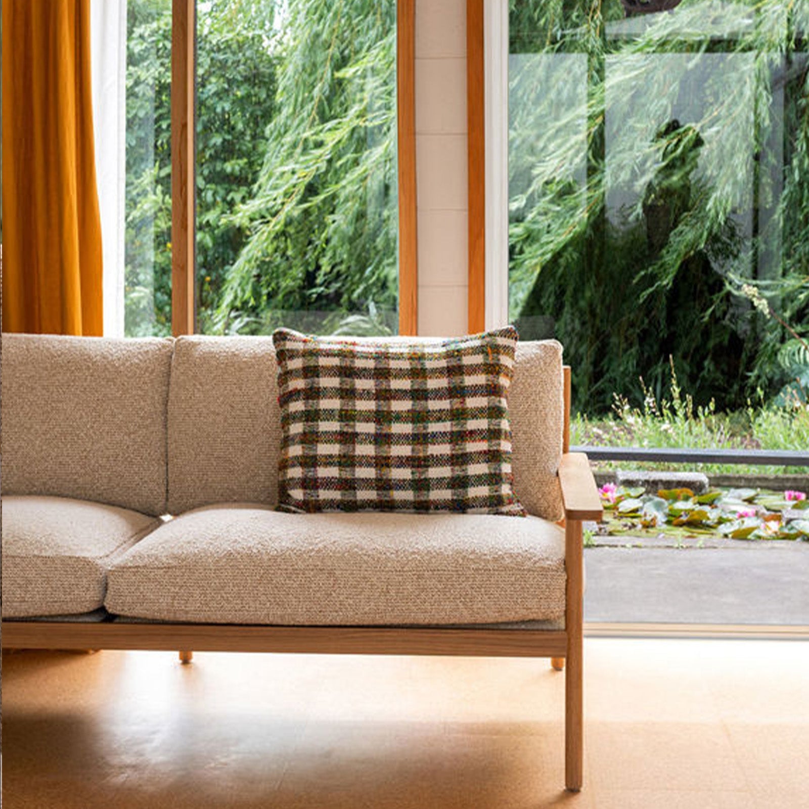 Lucille Cushion - Chalk/Multi