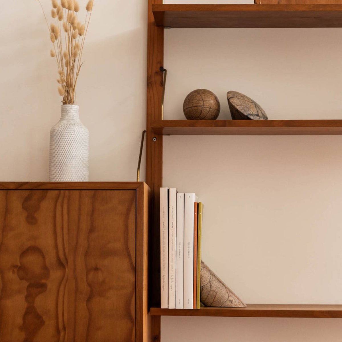 Geo Marble Wedge - Forest Brown