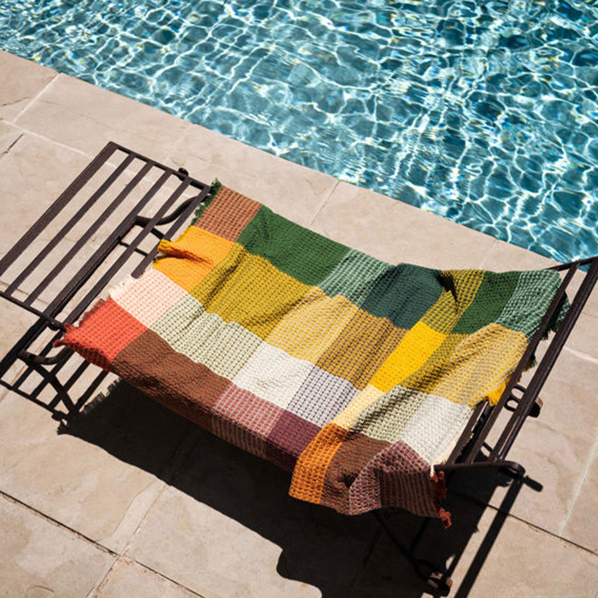 Cabin Towel - Spirulina/Multi