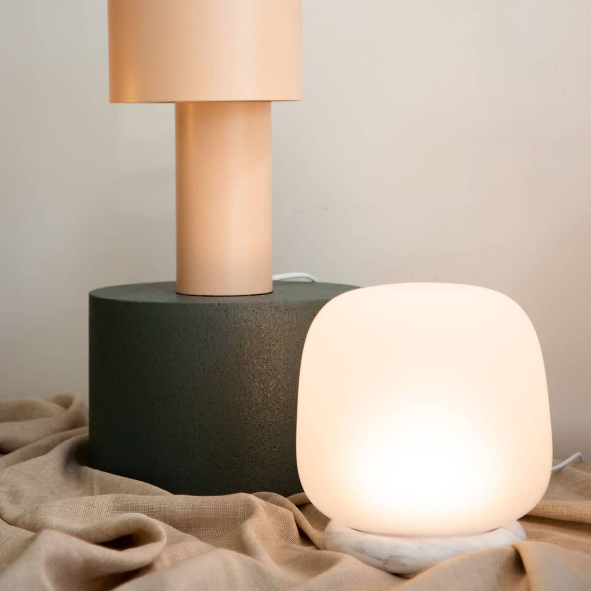 Ab Table Lamp - Frosted Clear