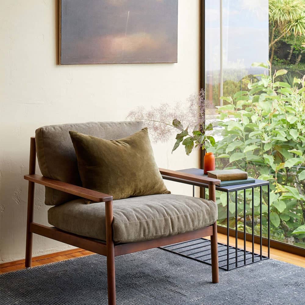 Cotton Velvet Cushion - Ivy