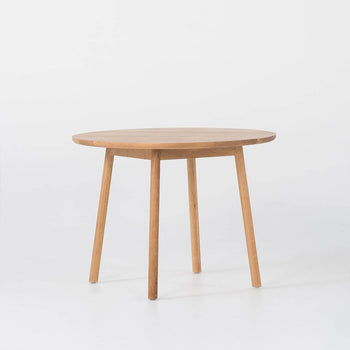 Radial Round Dining Table 100cm - Natural Oak