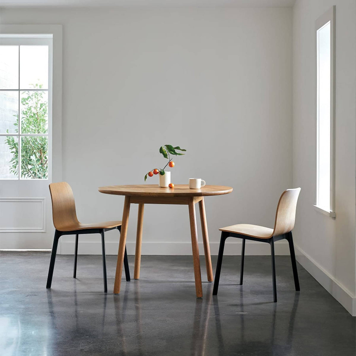 Buy Radial Round Dining Table 100cm - Natural Oak by Citta online - RJ ...