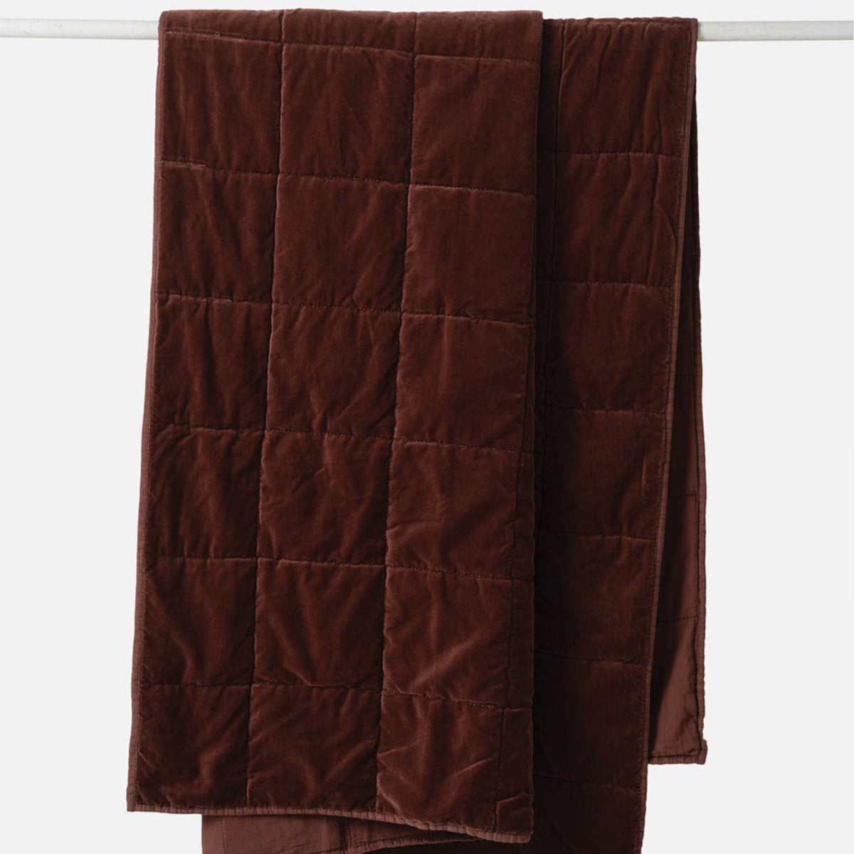 Buy Velvet Quilted Throw Mulberry by Citta online RJ Living