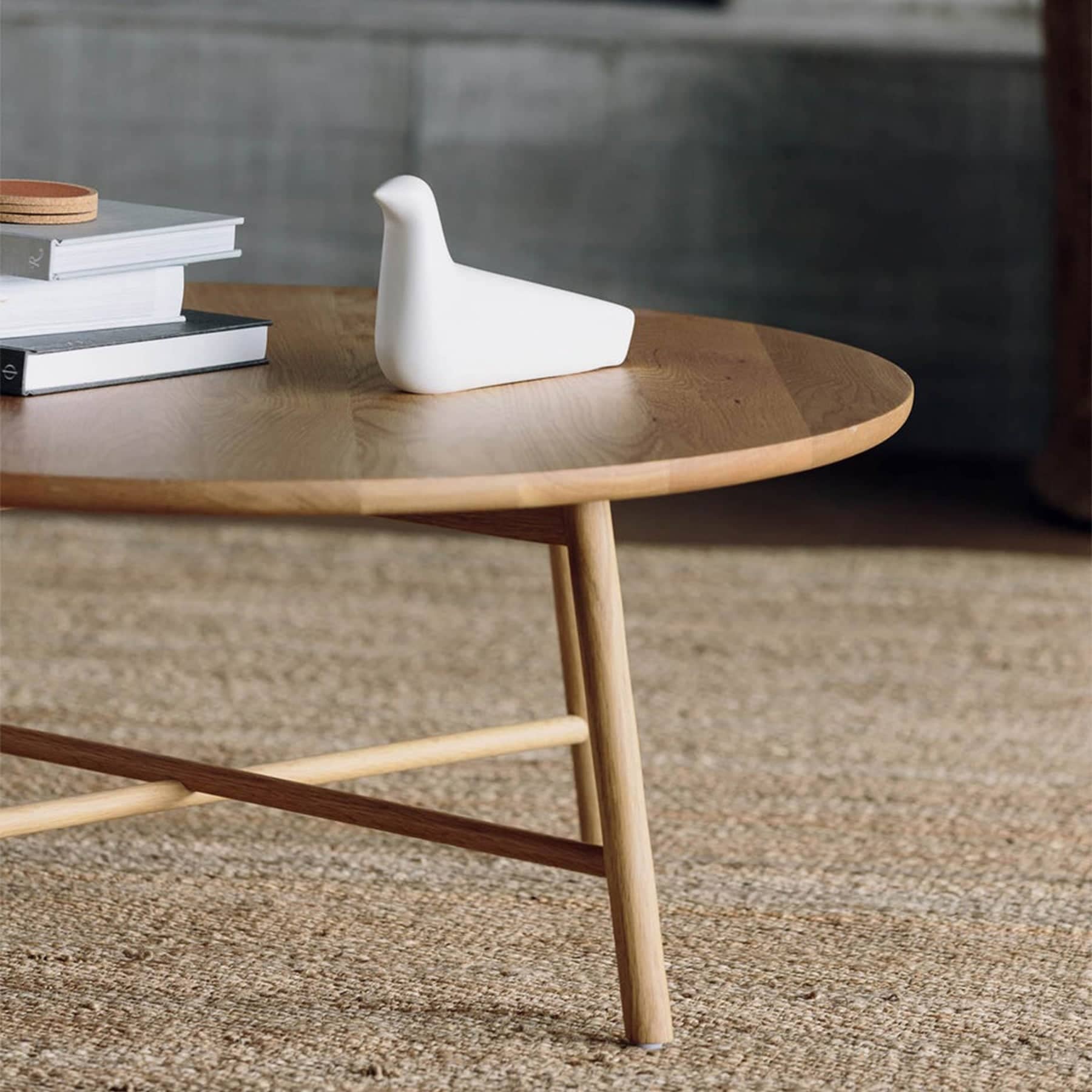 Radial Round Coffee Table - Oak