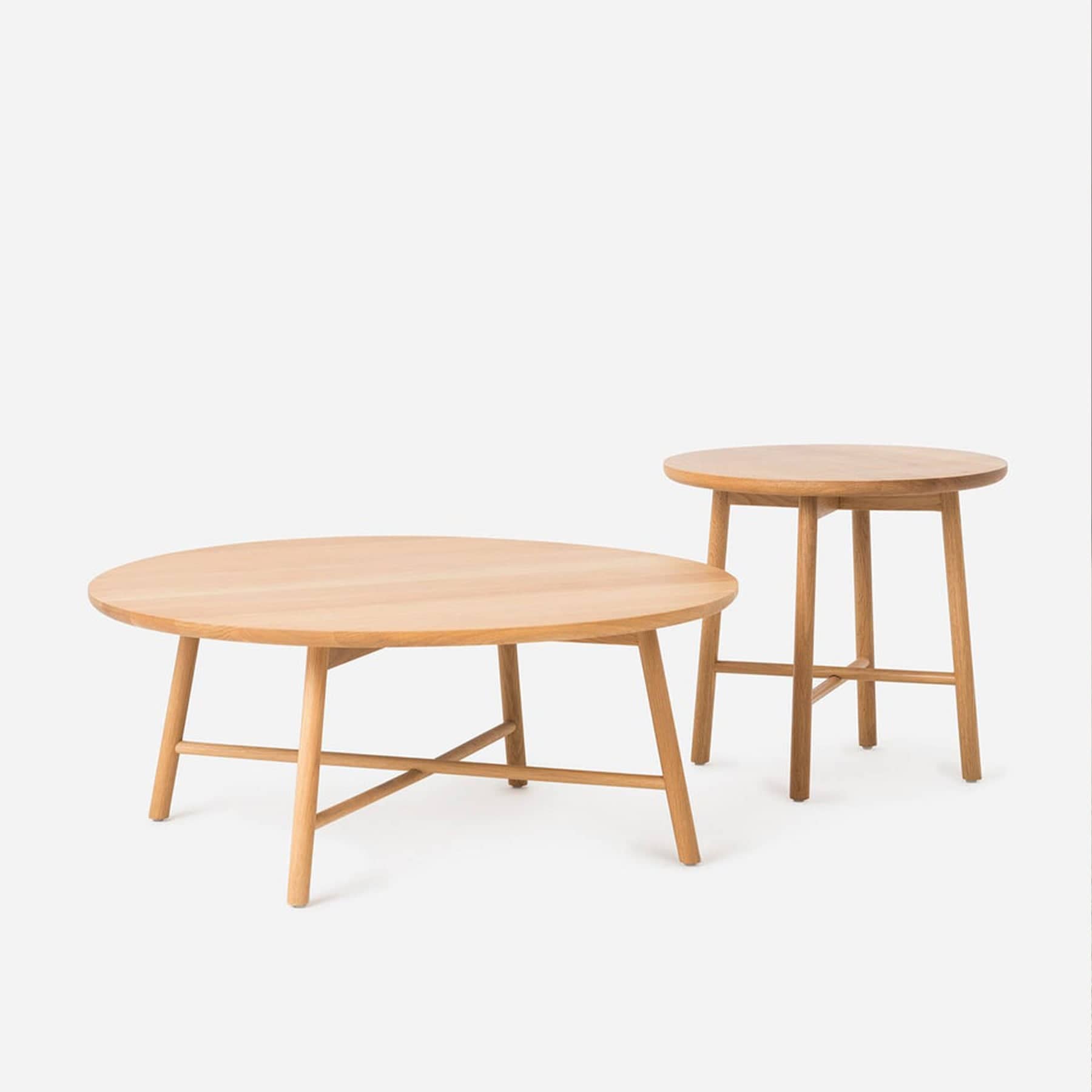 Radial Round Coffee Table - Oak