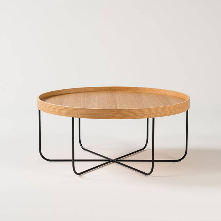 Buy Segment Coffee Table Oak/Black by Citta online RJ Living