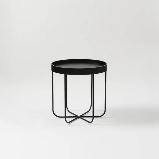 Segment Side Table - Black
