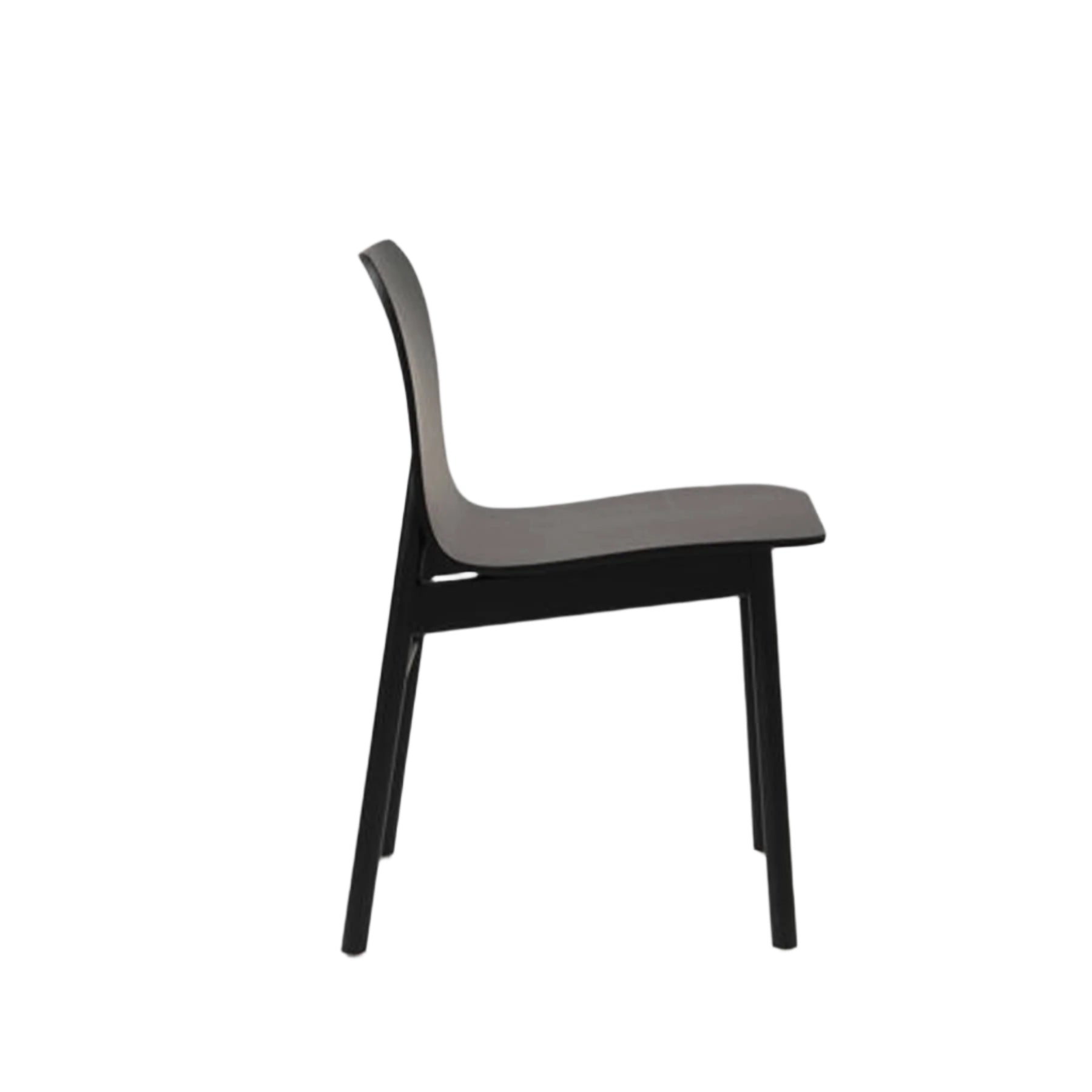 Aspen Chair w/Wooden Legs - Black