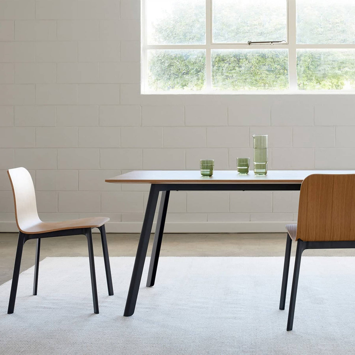 Buy Assembly Dining Table 180cm - Oak/Black by Citta online - RJ Living