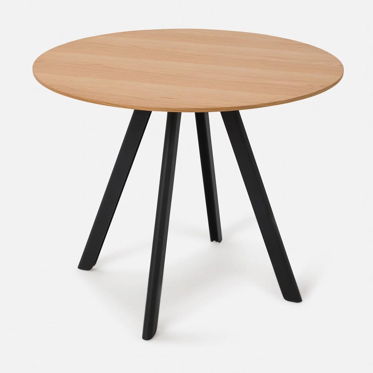 Assembly Round Dining Table 90cm - Oak/Black