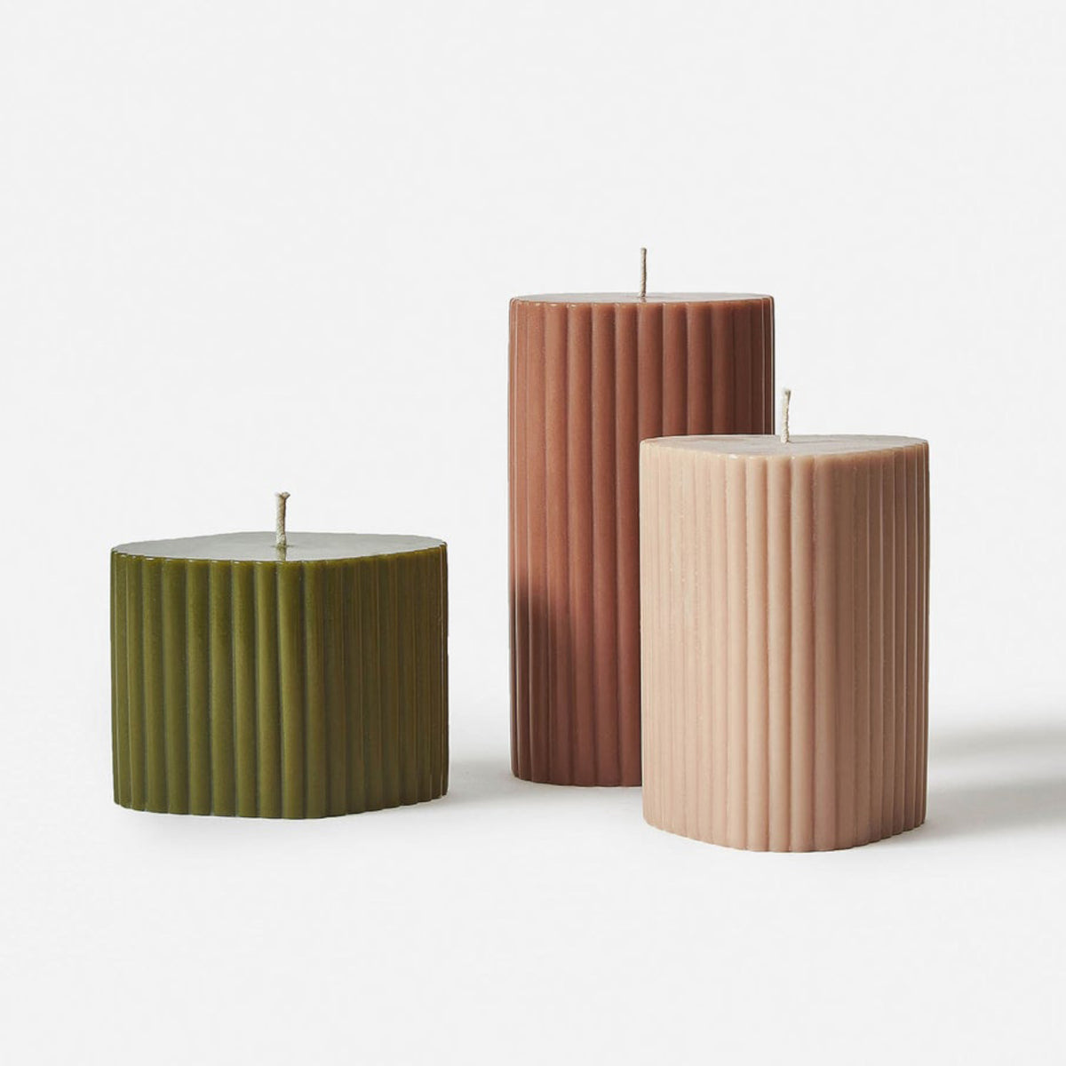 Costa Pillar Candle Oat - Medium