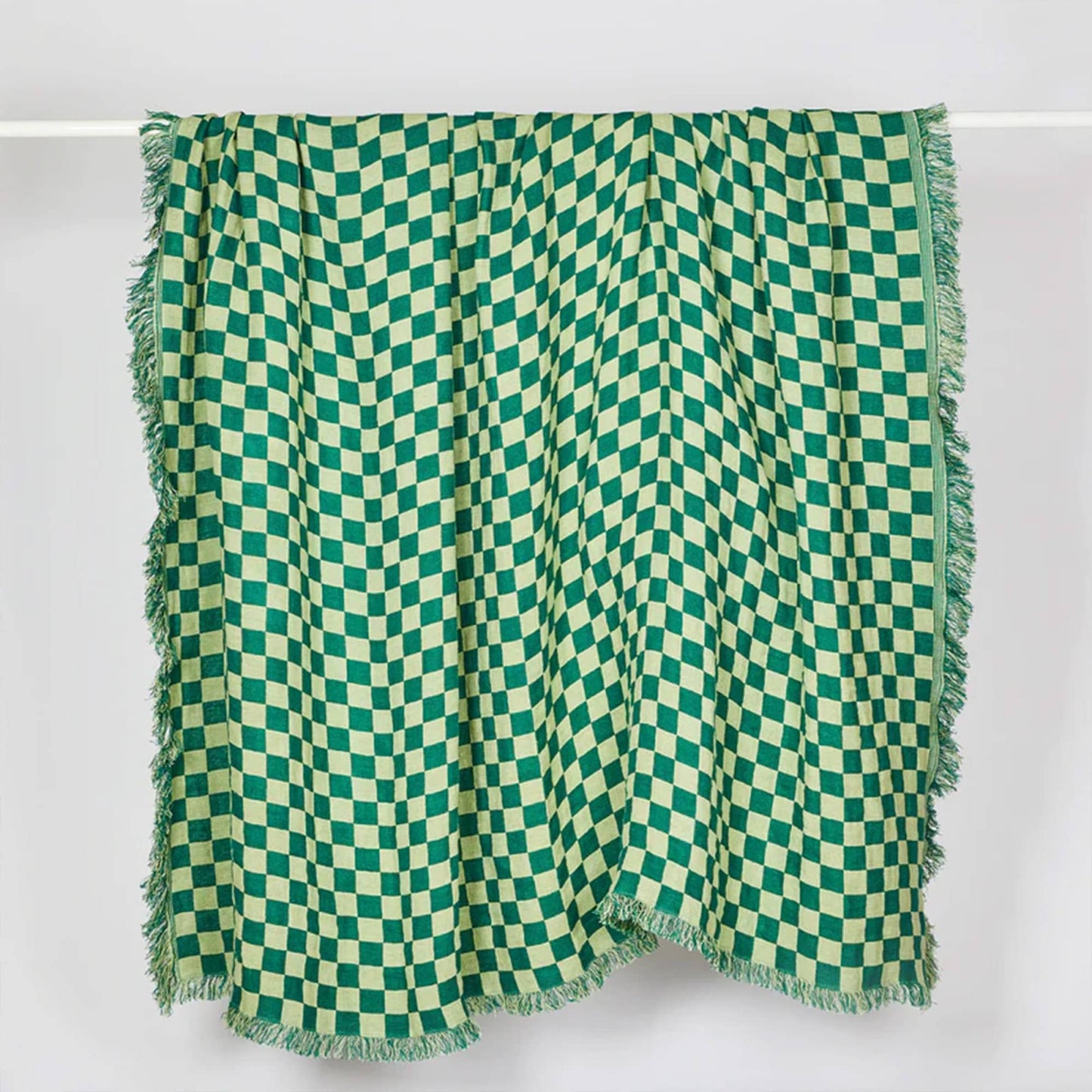 Checkers Blanket - Green
