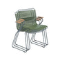 Click Outdoor Dining Chair W Armrest - Olive Green