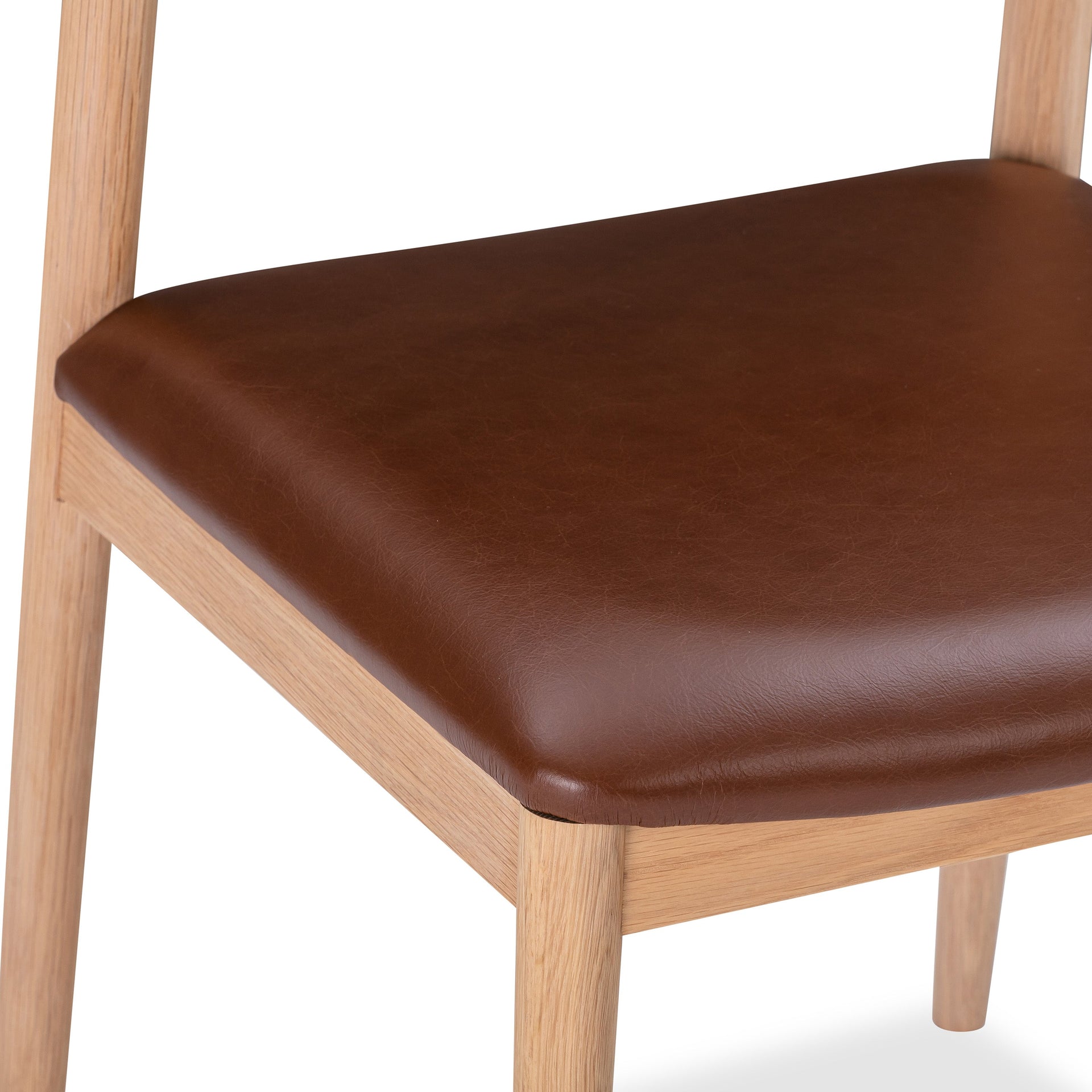 Cluster Dining Chair - Chestnut Leather