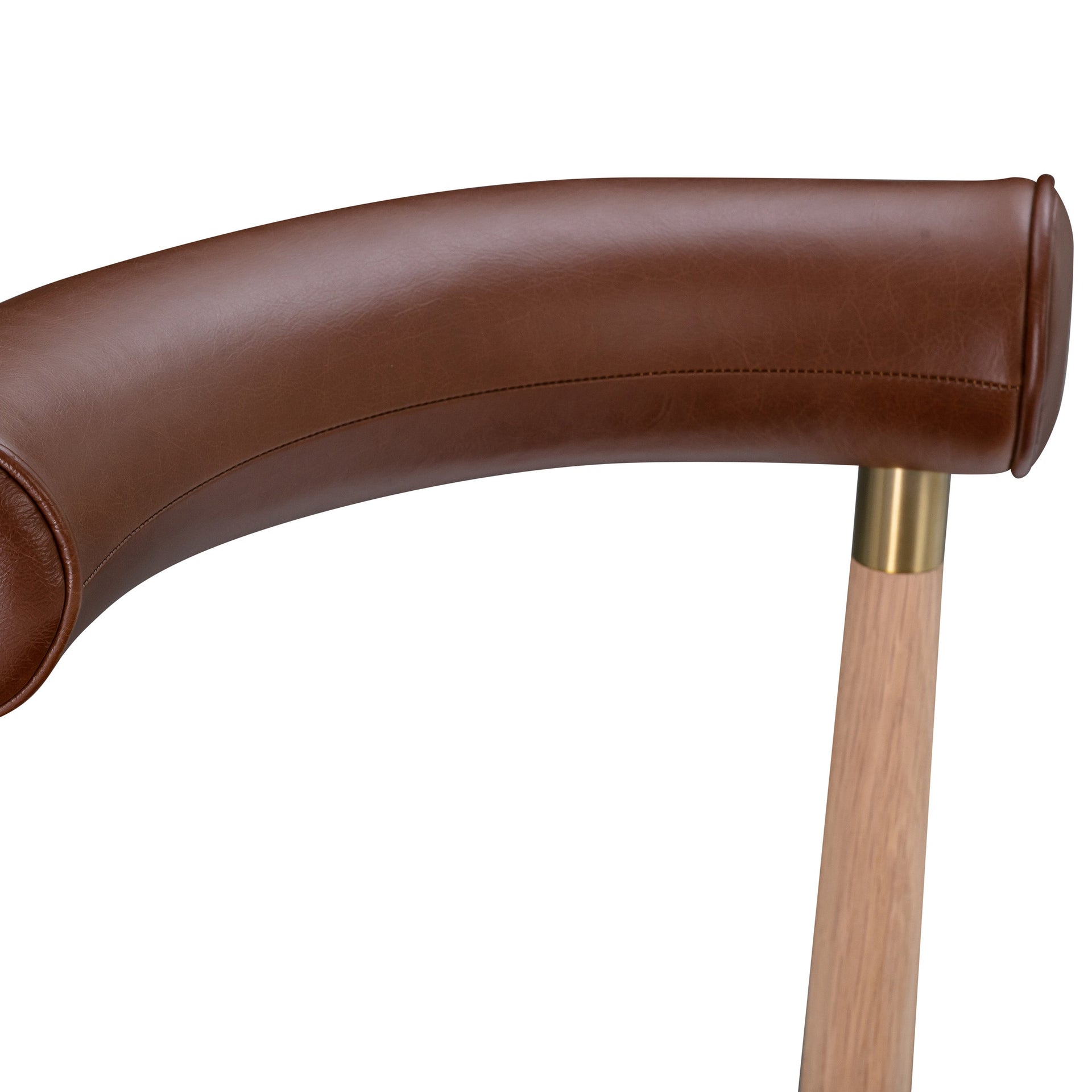 Cluster Dining Chair - Chestnut Leather