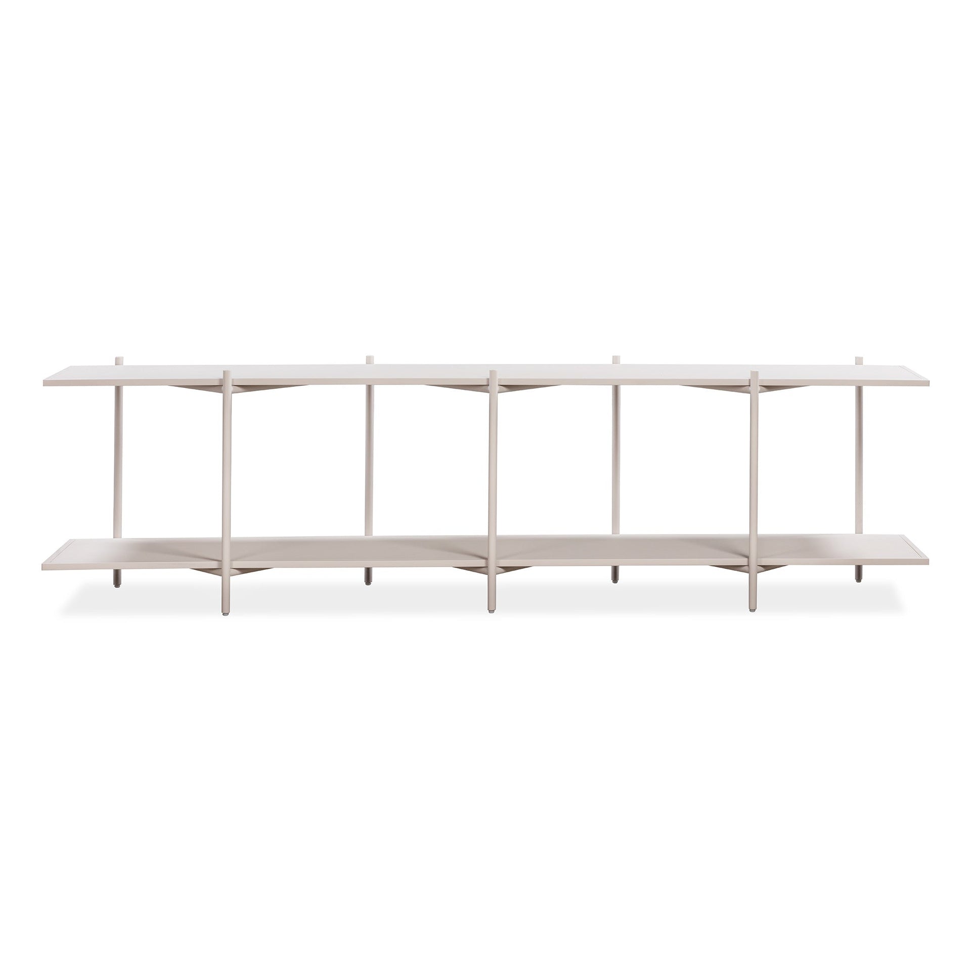 Cross Shelving Unit Low - Warm Beige