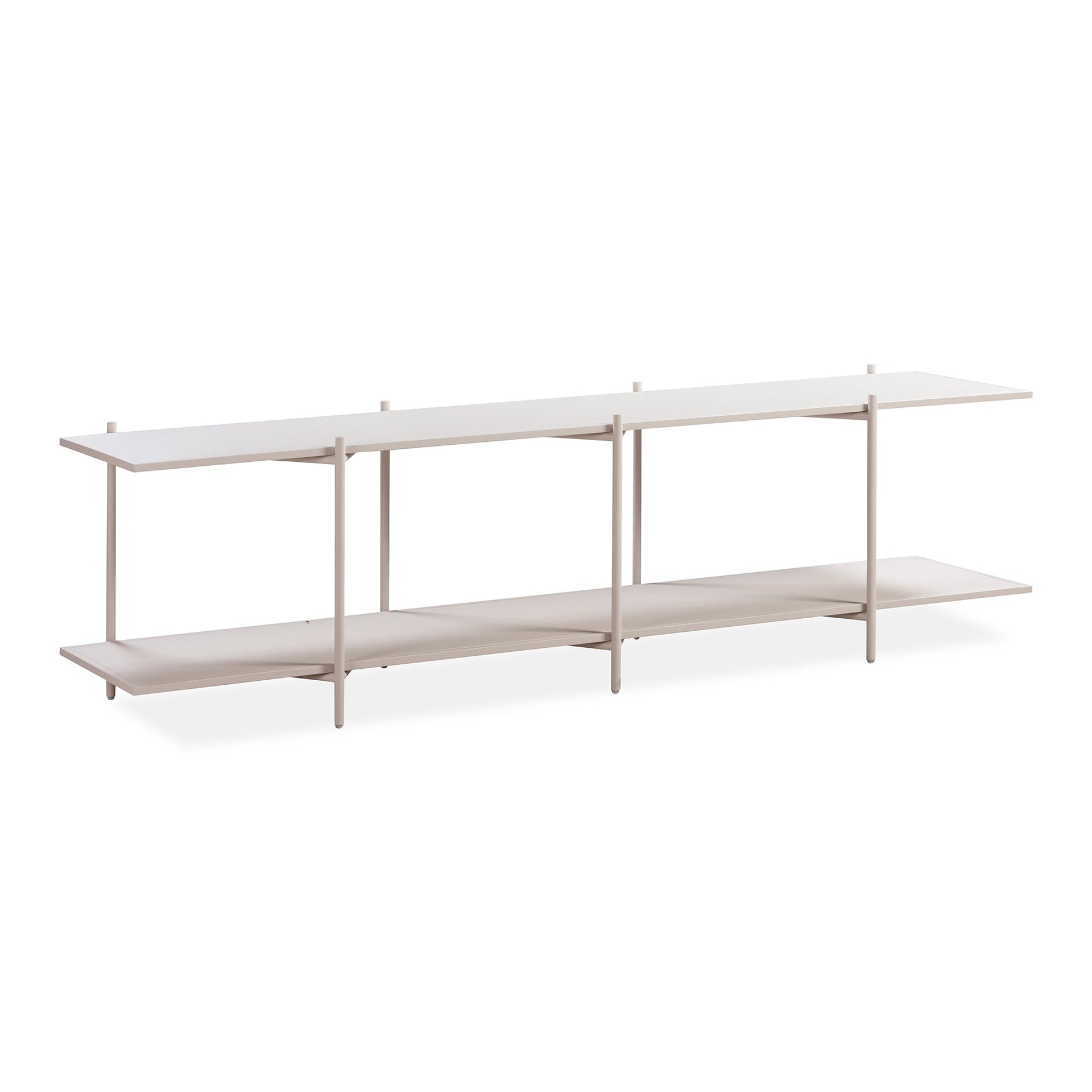Cross Shelving Unit Low - Warm Beige