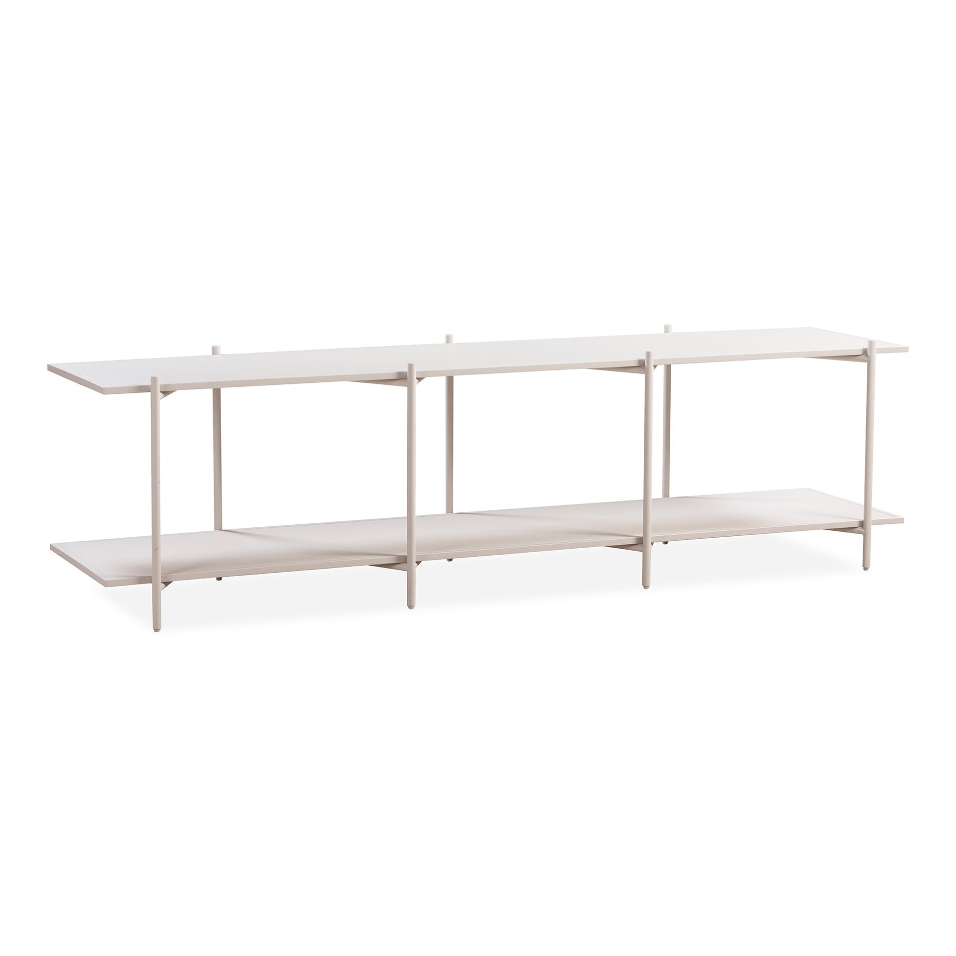 Cross Shelving Unit Low - Warm Beige